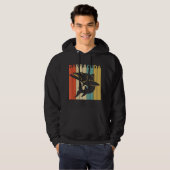 Vintage Wilde Dier Barracuda Vis Hoodie (Voorkant volledig)