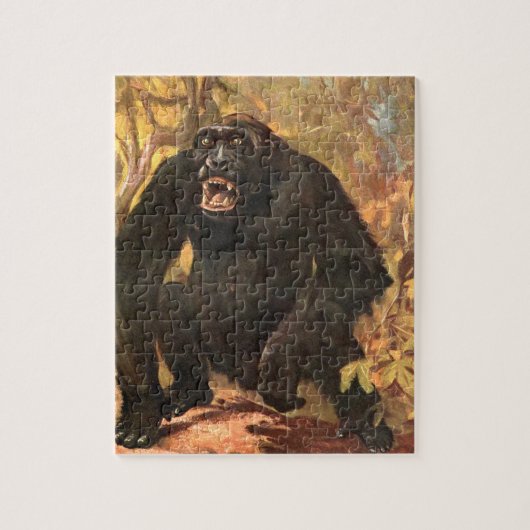 Vintage wilde dier, Gorilla of grote aap door CE S Legpuzzel (Verticaal)