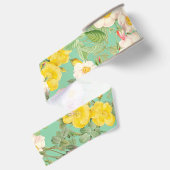 Vintage Wilde Roos Grosgrain Lint (Achterkant)
