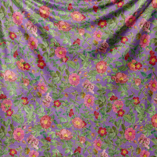 Vintage Wilde Rozen Dekbed in Lavendel Lilac Fleece Deken