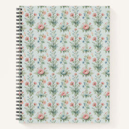 Vintage Wildebloem Bloemrijk Notitieboek | Waterve