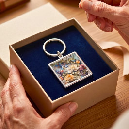 Vintage Wildebloem Geschenken voor Haar bij Pensio Sleutelhanger