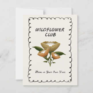 Vintage Wildflower Club Inspiratie Bloemkaart