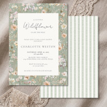 Vintage Wildflower Cottagecore Baby Shower
