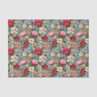 Vintage Wildflowers Decoupage Tissuepapier