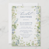 Vintage Wildflowers Garden Bridal Shower Kaart (Voorkant)