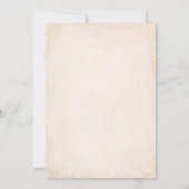 Vintage Wildflowers Wedding Rehearsal Dinner Invit Kaart (Achterkant)