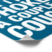 Vintage Wildlife Lover Cougar Choking Funny Quote Poster (Hoek)