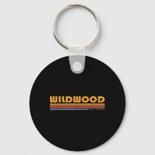 Vintage Wildwood NJ New Jersey Retro Flashback Sleutelhanger