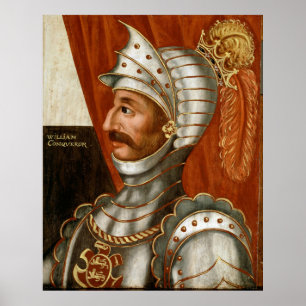 Vintage William Het Schilderen van de Veroveraar Poster