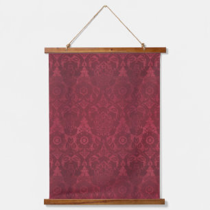 Vintage William Morris Acorn Embossed Velvet Hangend Wandkleed