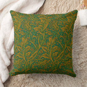 Vintage William Morris Arcadia Volledig Naadloos Kussen