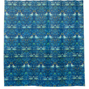 Vintage William Morris Bird Douchegordijn