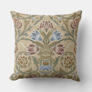 Vintage William Morris-borduursel bloem symmetrisc Buitenkussen