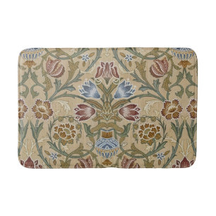 Vintage William Morris Brocaat Bloemmotief Symmetr Badmat