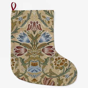 Vintage William Morris Brocaat Bloemmotief Symmetr Grote Kerstsok