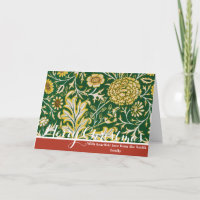 Vintage William Morris Cherwell Groen Bloem Motief