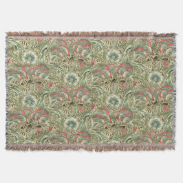 Vintage William Morris Corncockle Flowers Deken