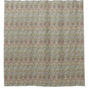 Vintage William Morris Corncockle Flowers Douchegordijn