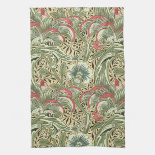 Vintage William Morris Corncockle Flowers Theedoek