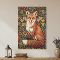 Vintage William Morris Cottage Fox Herfst