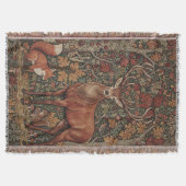 Vintage William Morris Cottage Hertenval Deken (Voorkant)