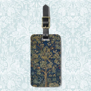 Vintage William Morris–Levensboom  Bagagelabel