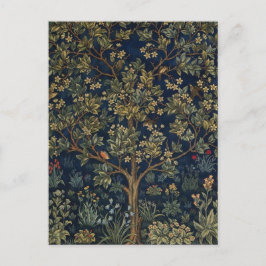Vintage William Morris–Levensboom Briefkaart