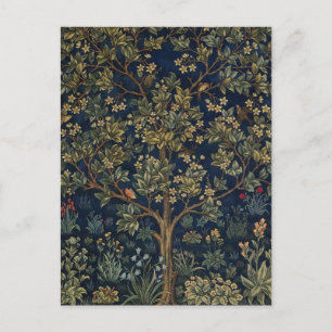 Vintage William Morris–Levensboom Briefkaart
