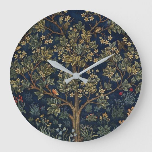Vintage William Morris–Levensboom  Grote Klok (Voorkant)