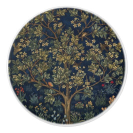 Vintage William Morris–Levensboom Keramische Knop