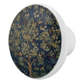 Vintage William Morris–Levensboom Keramische Knop (Rechts)