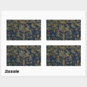 Vintage William Morris–Levensboom Rechthoekige Sticker (Vel)