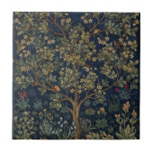 Vintage William Morris–Levensboom  Tegeltje (Voorkant)