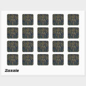 Vintage William Morris–Levensboom Vierkante Sticker (Vel)