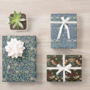 Vintage William Morris Patronen Inpakpapier Vel