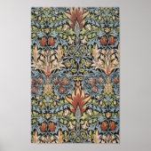 Vintage William Morris Snakehead Poster (Voorkant)