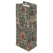 Vintage William Morris Snakehead Wijn Cadeautas (Achterkant Gekanteld)