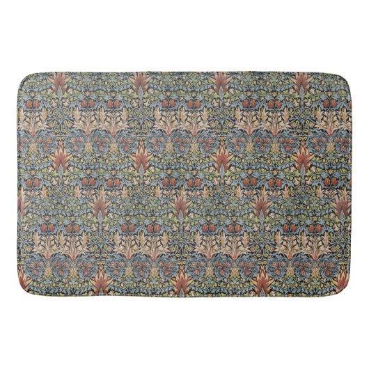 Vintage William Morris Snakeshead Badmat (Voorkant)