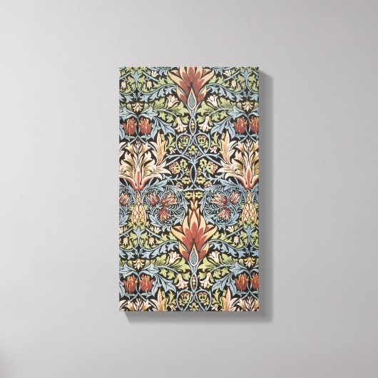 Vintage William Morris Snakeshead Canvas Afdruk (Voorkant)