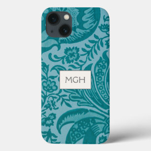 Vintage William Morris Turquoise Groen Botanisch Case-Mate iPhone Case