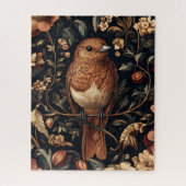 Vintage William Morris vogelblad kunst Legpuzzel (Verticaal)