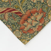 Vintage William Morris Wandle Fleece Deken (Hoek)