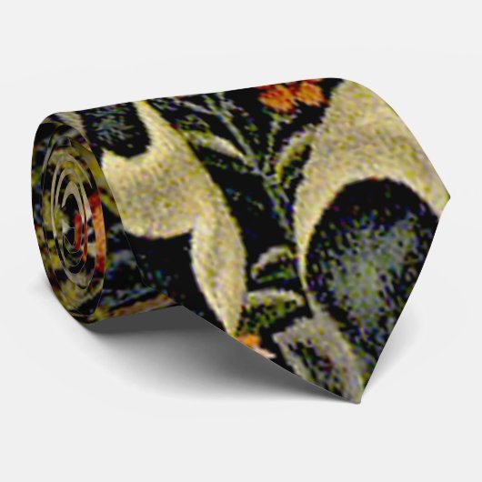 Vintage William Morris Woodpeckers Stropdas (Opgerold)