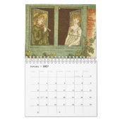 Vintage Windows van Kate Greenaway Meisjes & Kinde Kalender (Jan 2027)