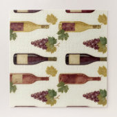Vintage Wine Bottle Grapevine Pattern Legpuzzel (Horizontaal)