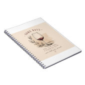 Vintage Wine Lover Notelock | Red Wine Design Notitieboek (Rechterzijde)