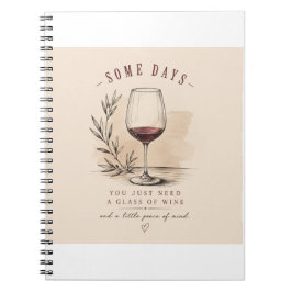 Vintage Wine Lover Notelock | Red Wine Design Notitieboek