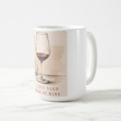 Vintage Wine Lover | Red Wine Design Koffiemok (Voorkant rechts)