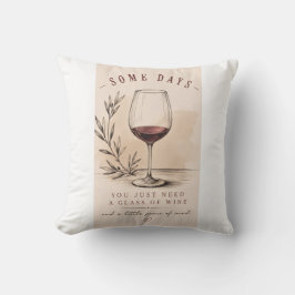 Vintage Wine Lover | Red Wine Design Kussen